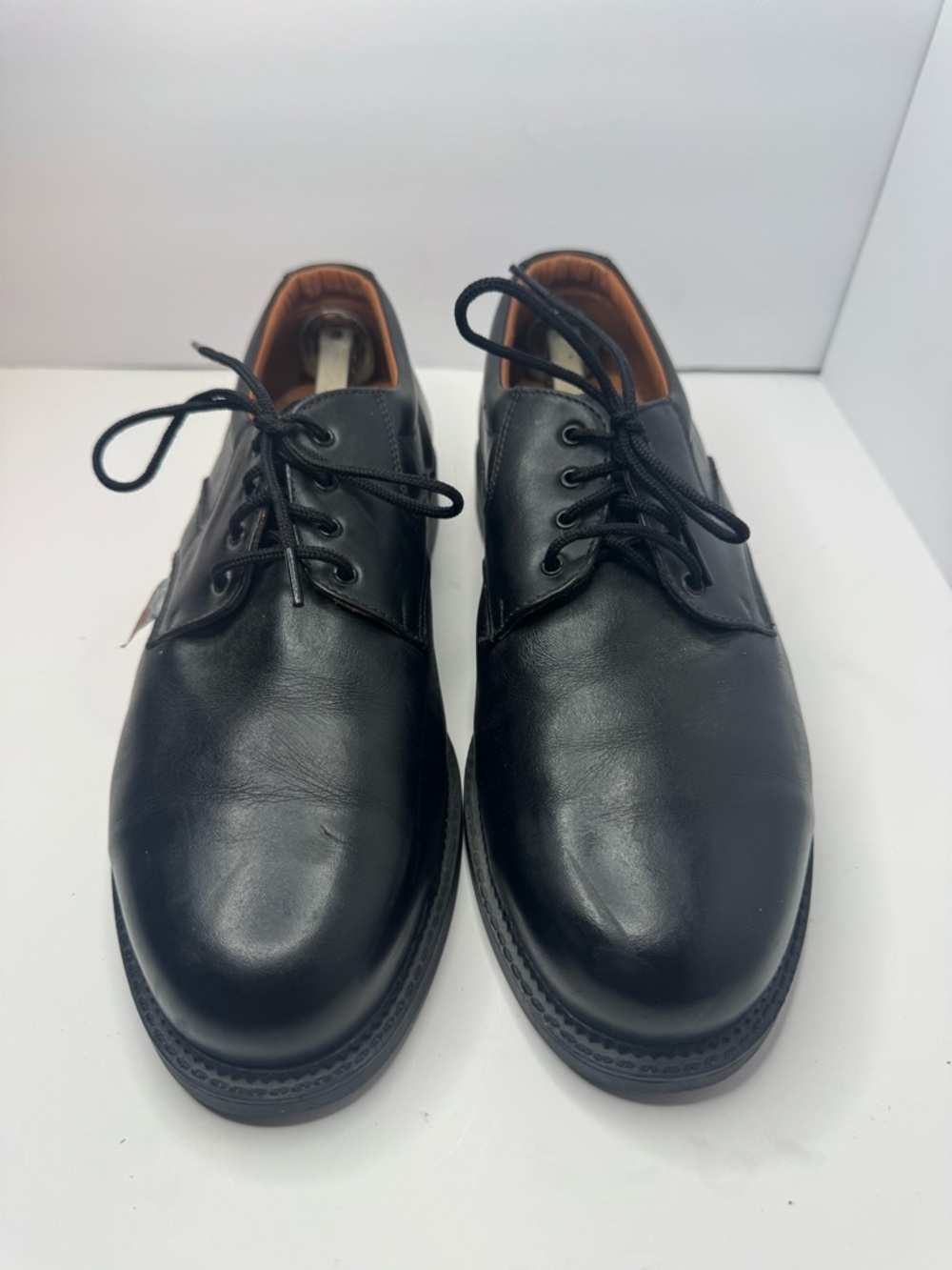 Tenderfoot Classic Black Leather Men’s Lace-Up Steel Toe Dress Shoes Size 11